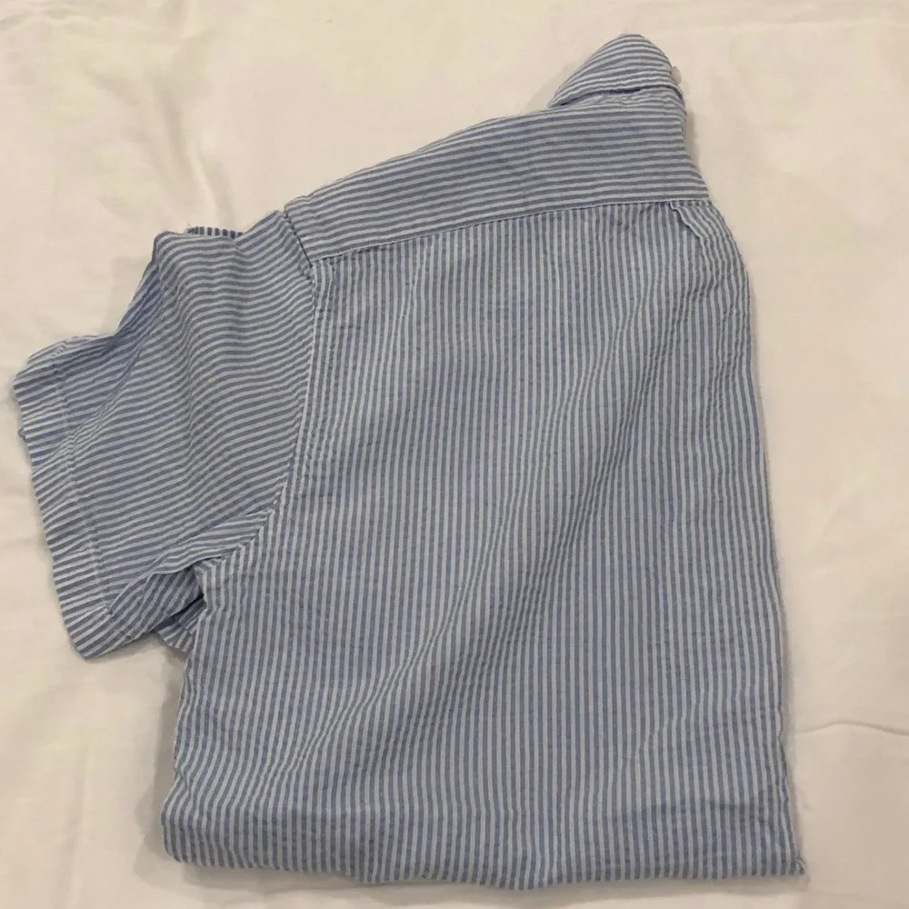 J. Crew Stripped Short Sleeve Button Down